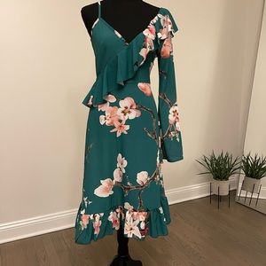 Floral Cocktail Midi Dress